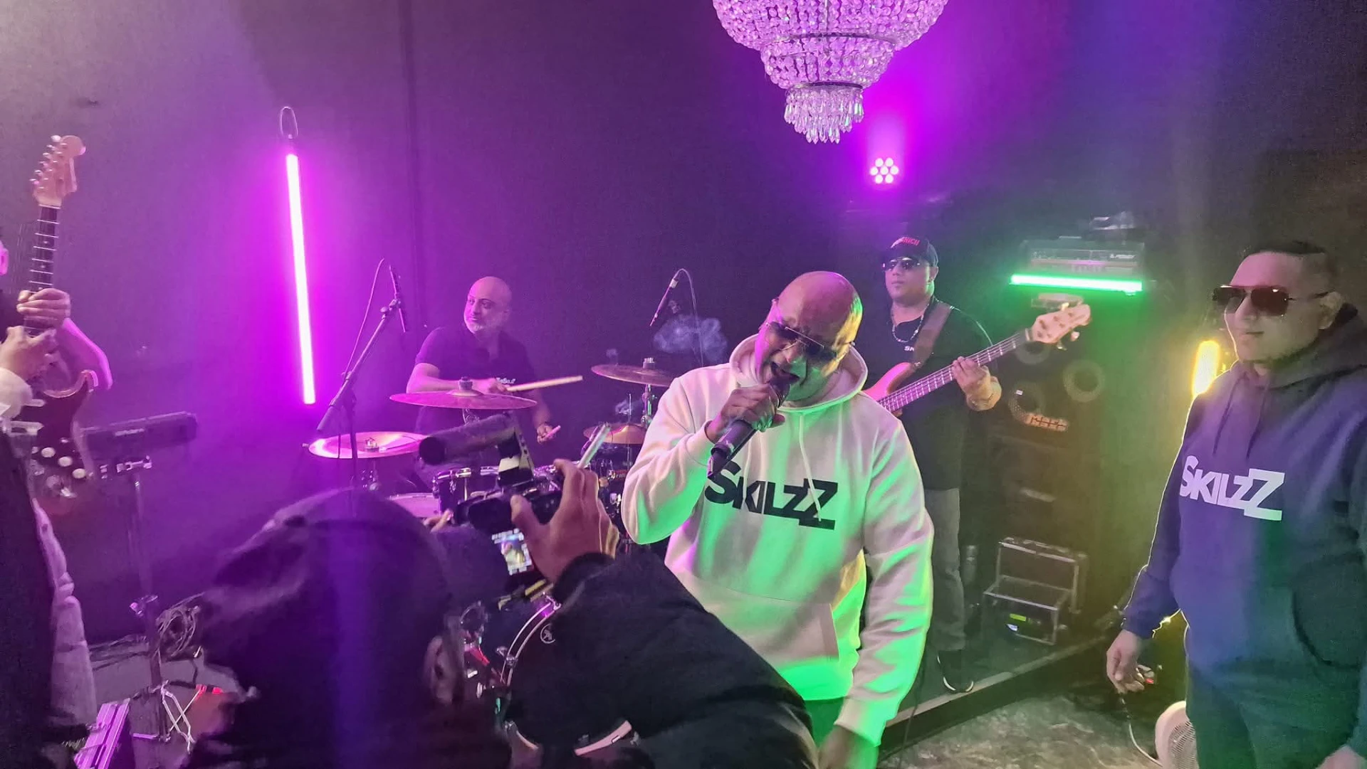 Live sessie in de oefenruimte van Skilzz